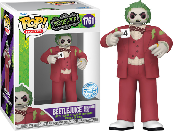 Beetlejuice Funko Pop Vinyl: Beetlejuice (Shrunken Head)