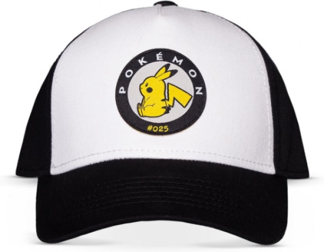 Pokémon - Men's Adjustable Cap Pikachu White/Black