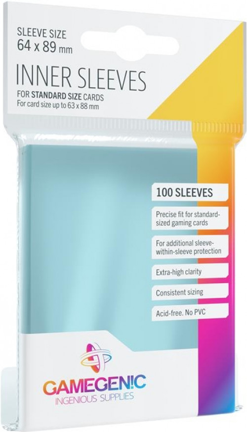 GameGenic - Inner Card Sleeves Transparant (100 stuks)