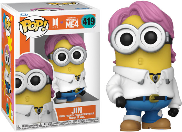 Despicable ME 4 x BTS Funko Pop Vinyl: Jin