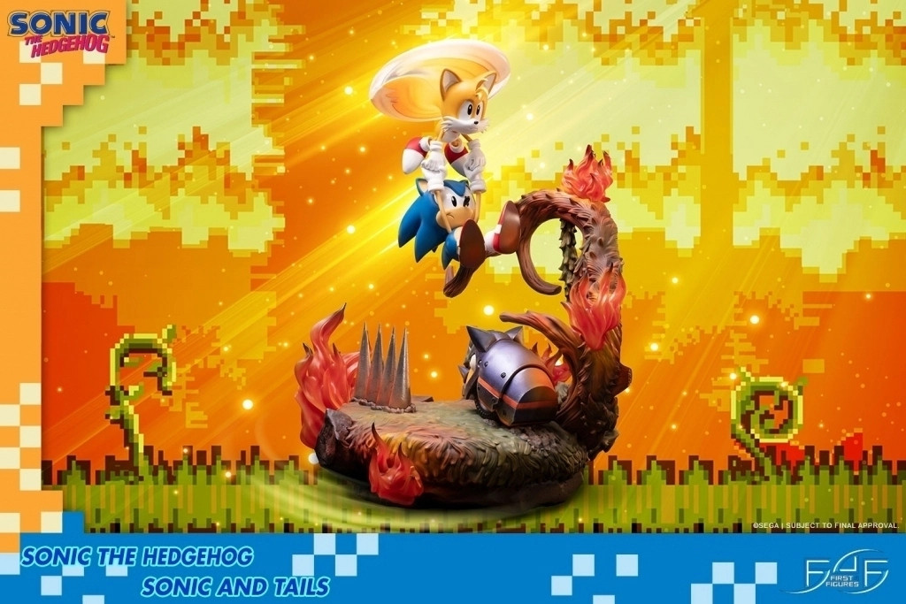 Sonic the Hedgehog: Sonic and Tails 20 inch Statue