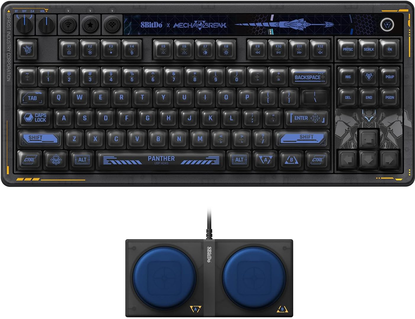 8BitDo Retro 87 Mechanical Keyboard - Mecha Break Edition