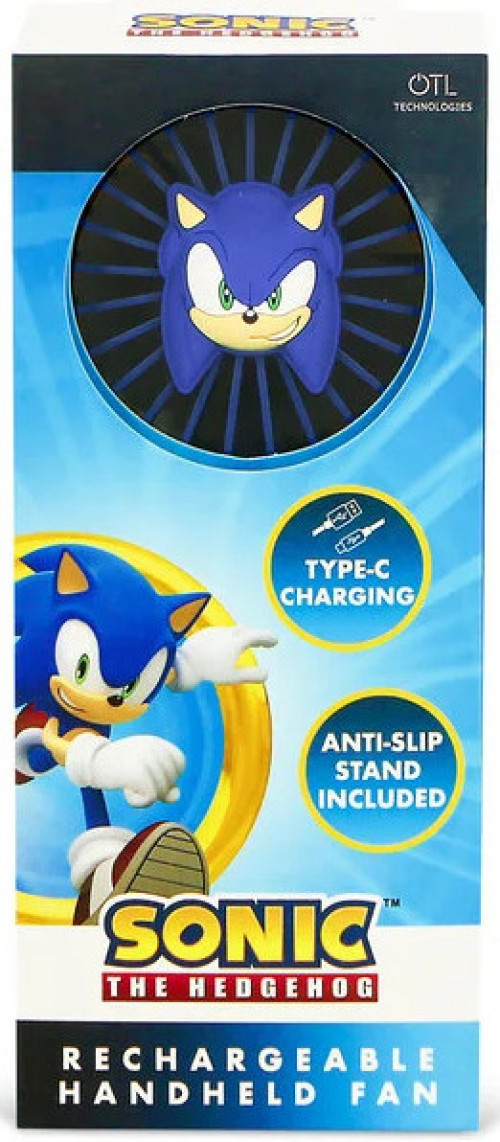 Sonic - Folding Mini Fan - 3D Character
