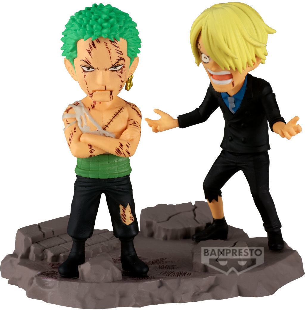 One Piece WCF Log Stories Figure - Roronoa Zoro & Sanji (Nothing Happened)