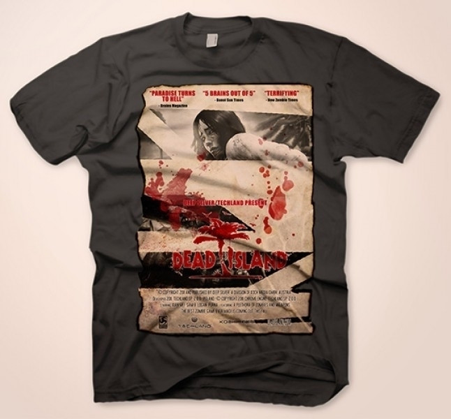 T-Shirt Dead Island – Vintage Poster, Charcoal,