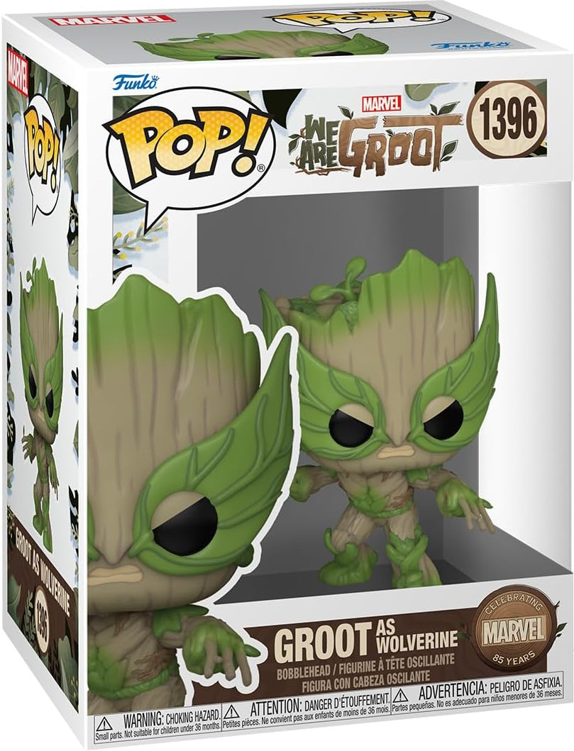 Marvel WAG Funko Pop Vinyl: Groot as Wolverine