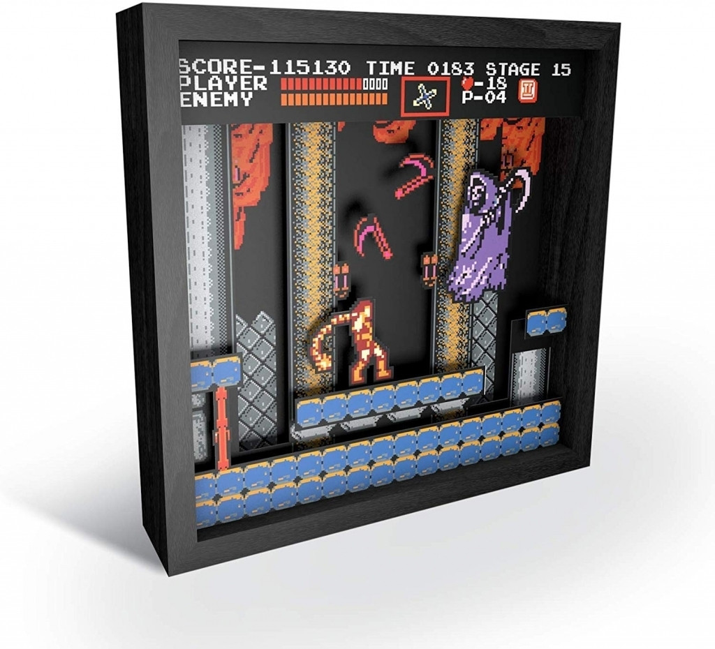 Pixel Frame - Castlevania NES Classic (25cm x 25cm)