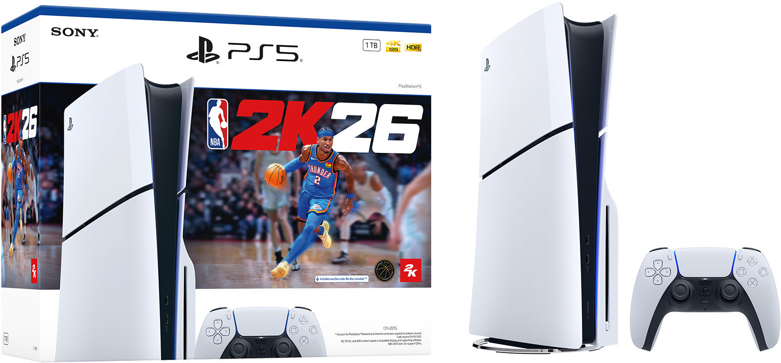 PlayStation 5 Disc Edition (SLIM VERSION) + NBA 2K26 Bundle