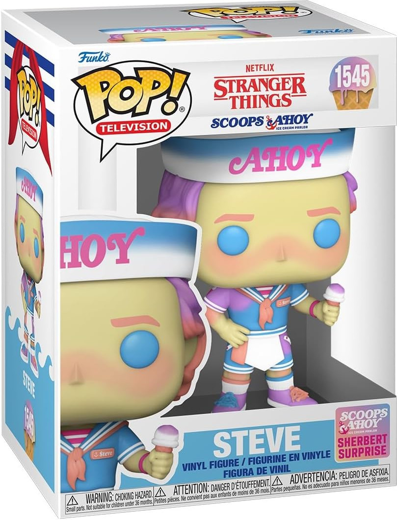 Stranger Things Funko Pop Vinyl: Steve (Scoops Ahoy)