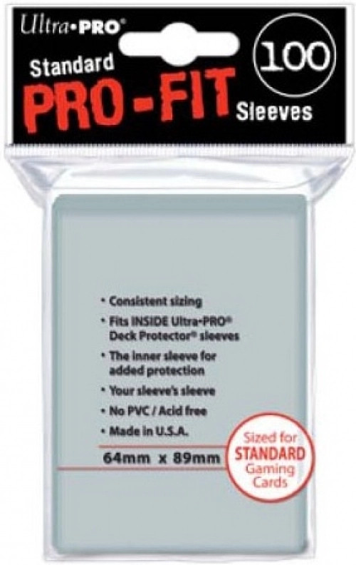 Ultra Pro – Pro Fit Inner Sleeves Transparant (100 stuks) (Standard Cards)