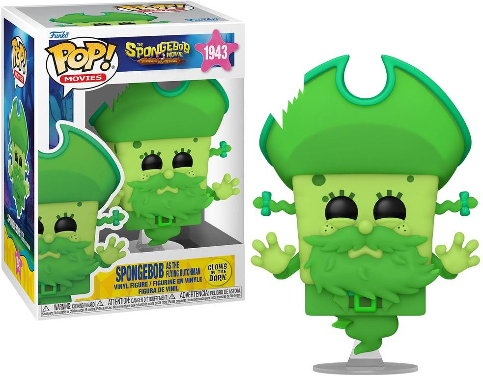 Spongebob Squarepants Funko Pop Vinyl: SpongeBob as the Flying Dutchman (Glow in The Dark)