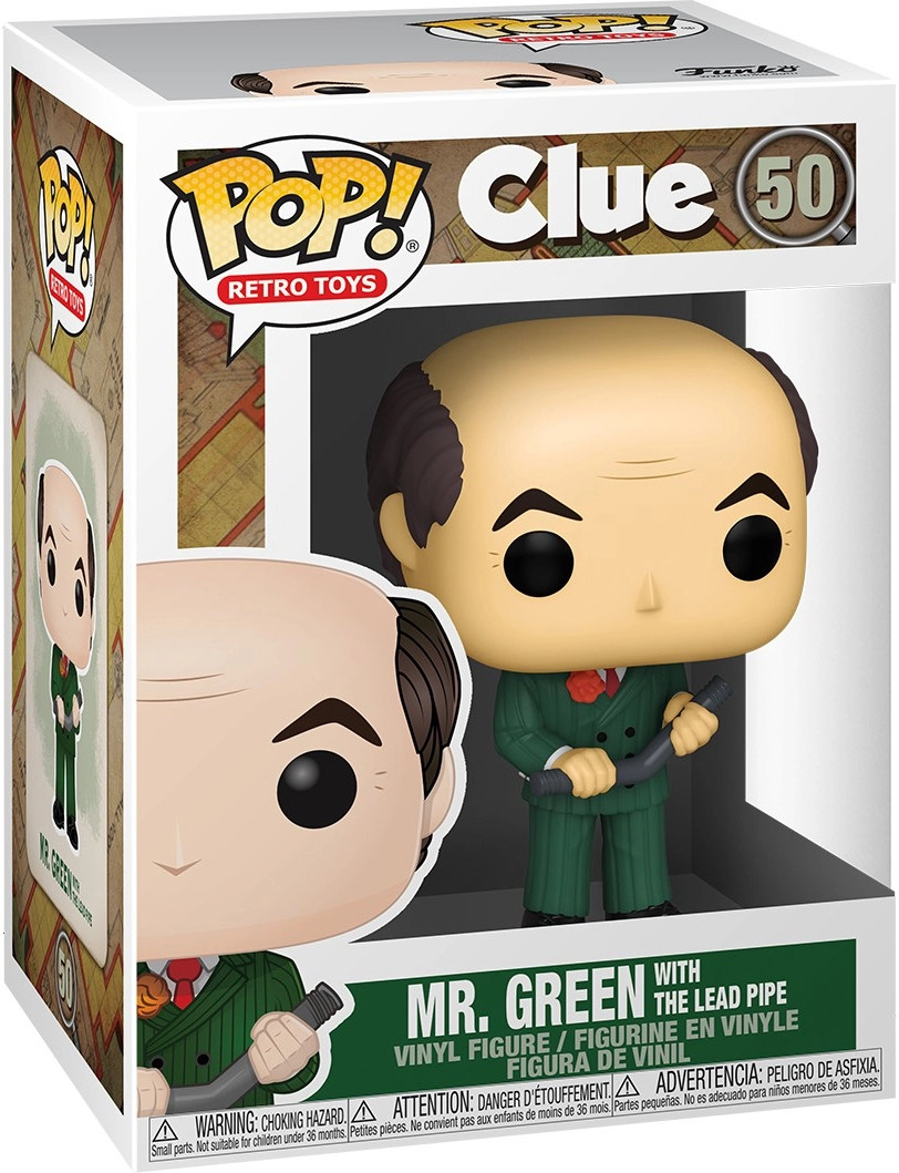 Clue Funko Pop Vinyl: Mr. Green with the Lead Pipe