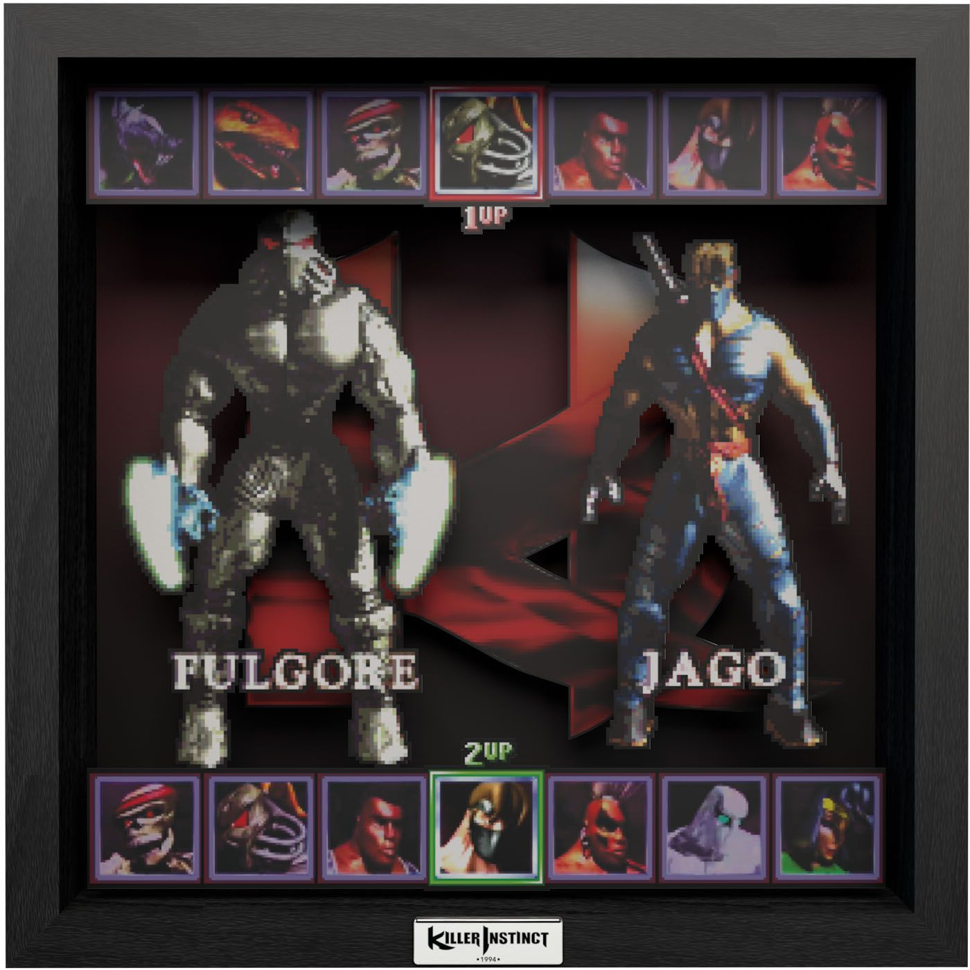 Pixel Frame - Killer Instinct - Fight On! (23cm x 23cm)