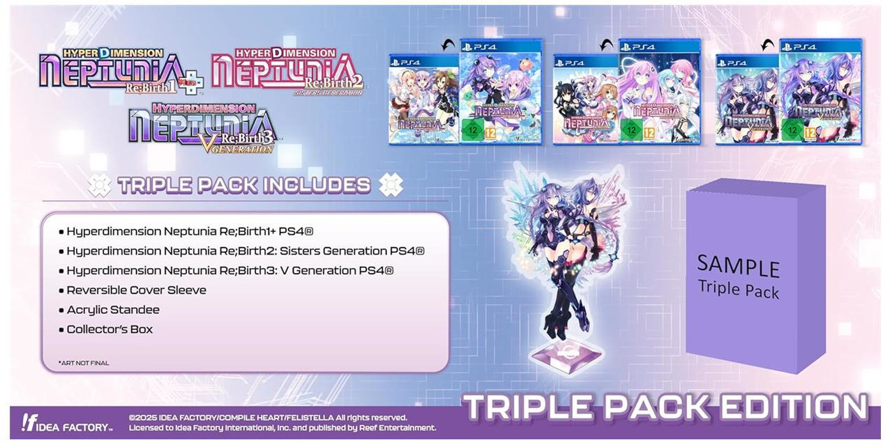 Hyperdimension Neptunia Re;Birth: Series (1-3) – Triple Pack