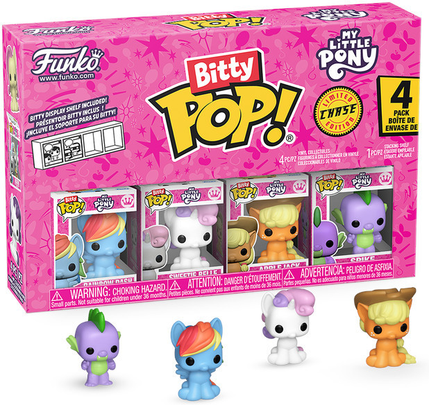 My Little Pony Funko Bitty Pop! 4-Pack: Rainbow Dash / Sweetie Belle / Applejack / Spike