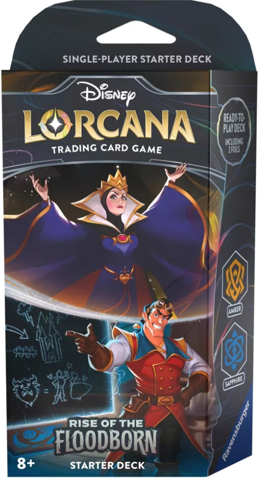 Disney Lorcana – Rise of the Floodborn Starter Deck – The Evil Queen & Gaston