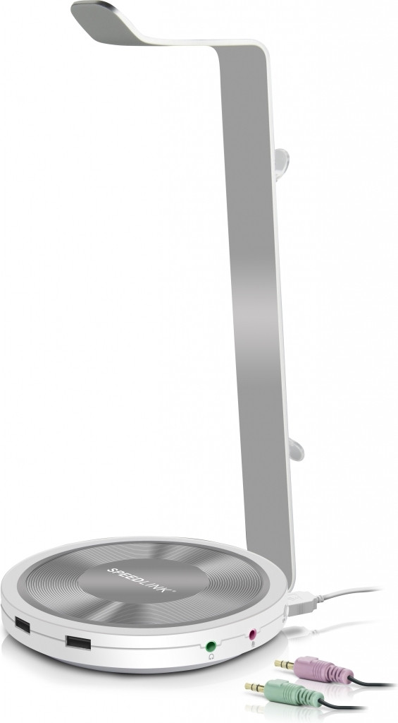 Speedlink Estrado Multifunctional Headset Stand with USB HUB (White)