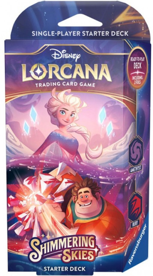 Disney Lorcana – Shimmering Skies Starter Deck – Elsa & Wreck-It Ralph