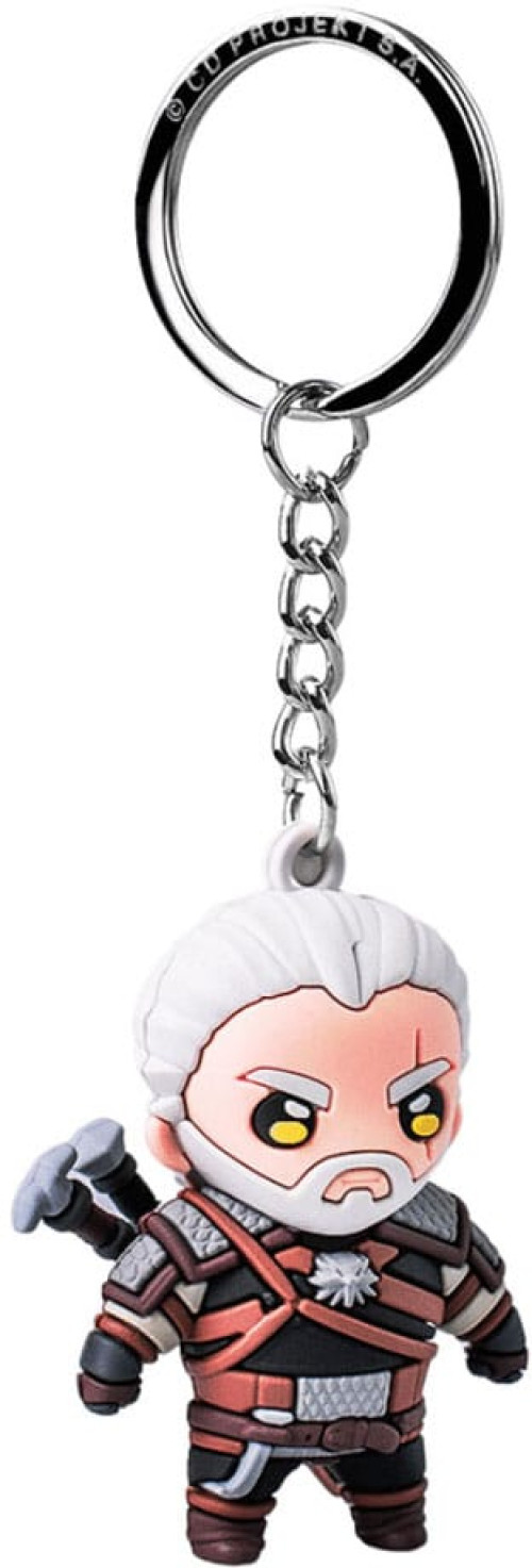The Witcher III: Wild Hunt Vinyl Keychain – Geralt of Rivia