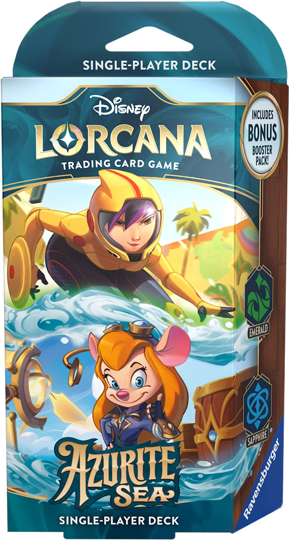 Disney Lorcana – Azurite Sea Starter Deck – Go Go Tomago & Gadget Hackwrench