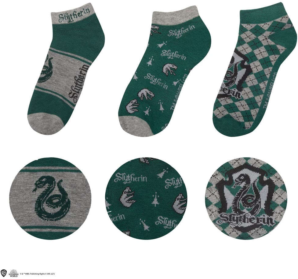 Harry Potter: Ankle Socks Set of 3 – Slytherin