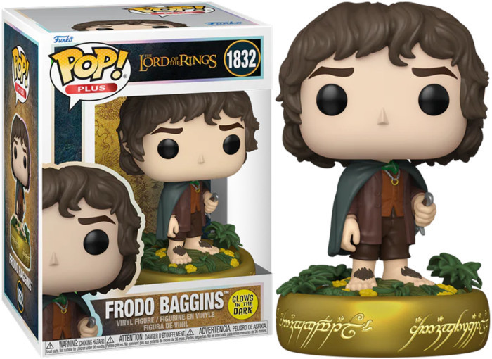 The Lord of the Rings Funko Pop Plus Vinyl: Frodo Baggins (Glow in the Dark)