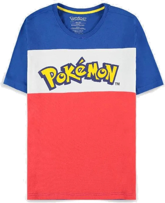 Pokémon – The Logo Colour-block – Men's Short Sleeved T-shirt