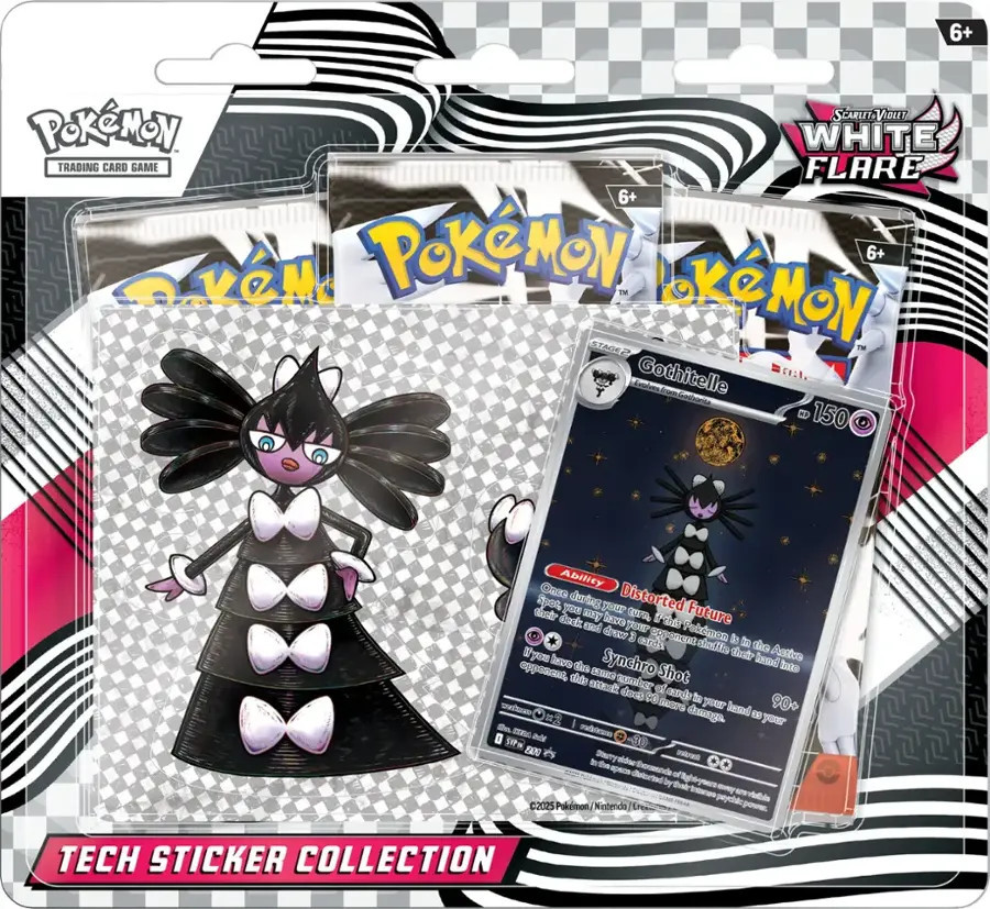 Pokemon TCG Scarlet & Violet White Flare Tech Sticker Blister – Gothitelle