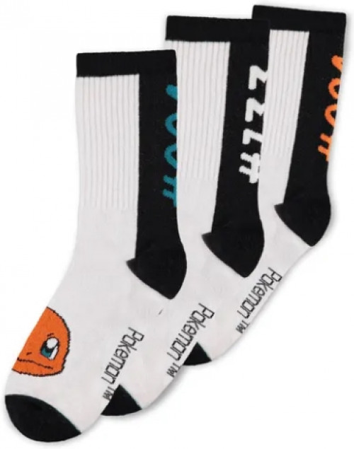 Pokémon – White Sport Socks (3Pack)