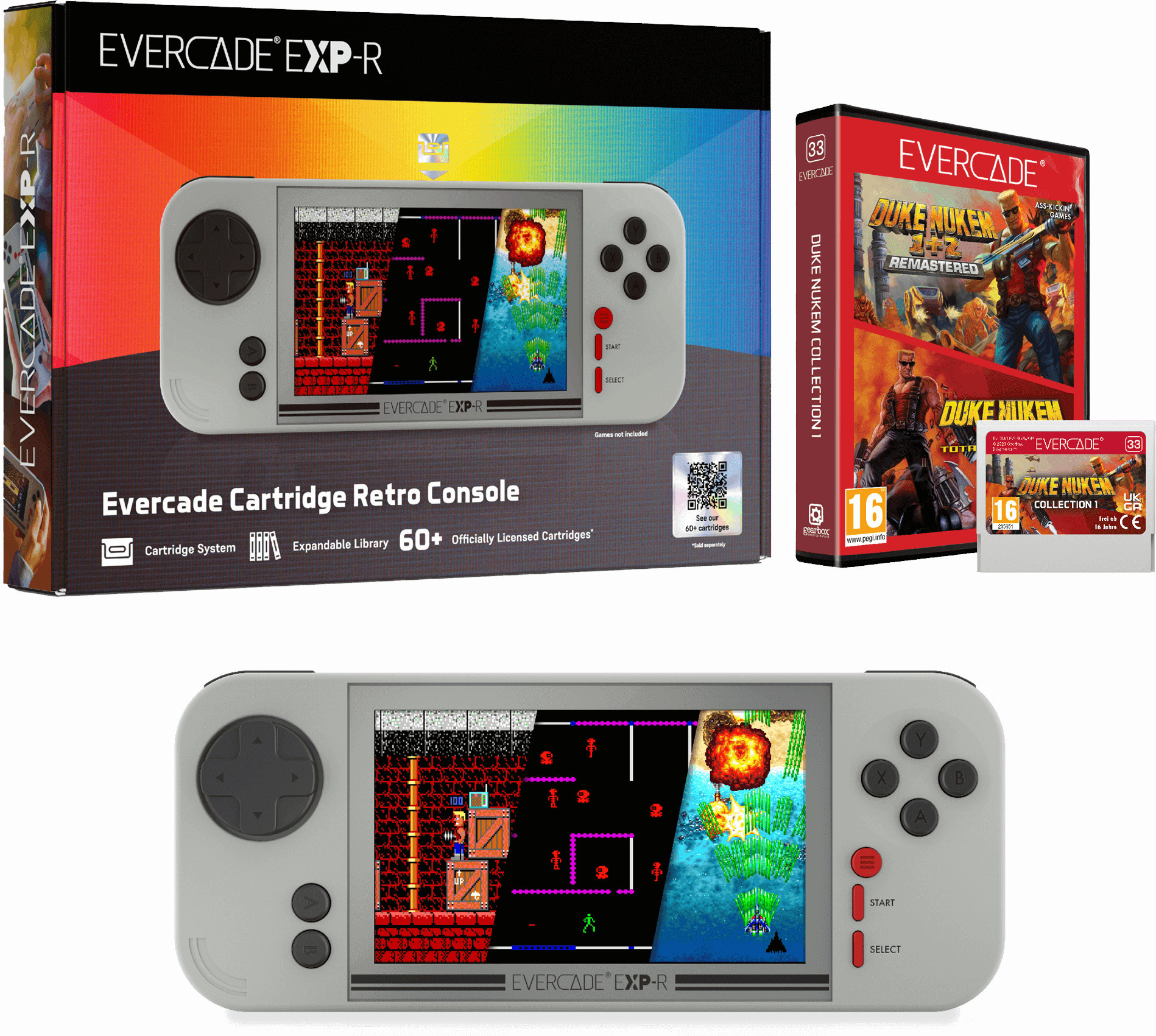 Evercade EXP-R Solo + Duke Nukem Collection 1 Bundle