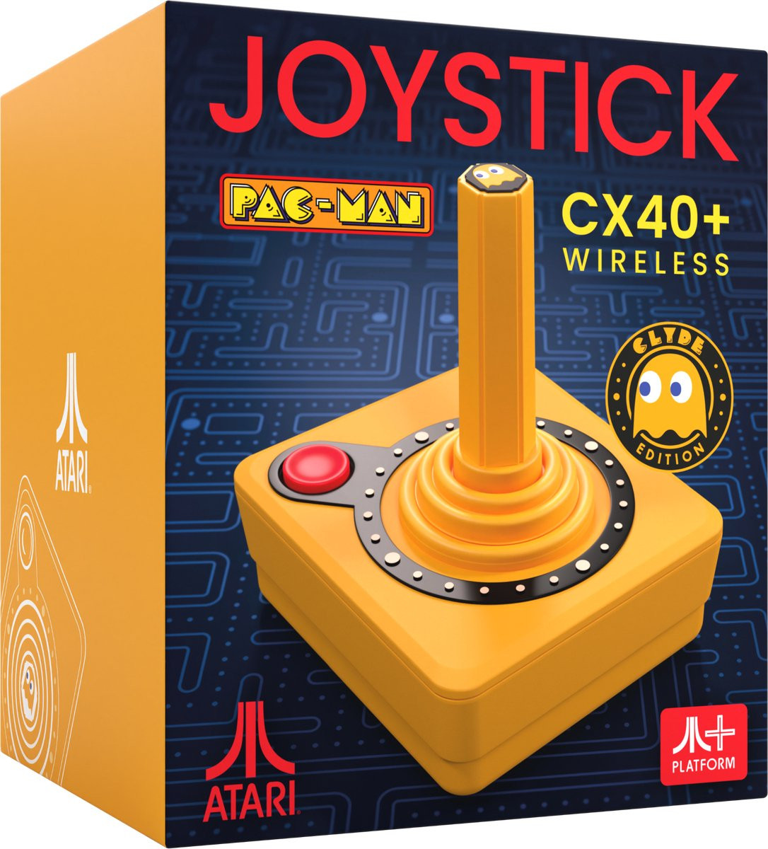 Pac-Man CX-40+ Wireless Joystick – Orange (Clyde Edition)