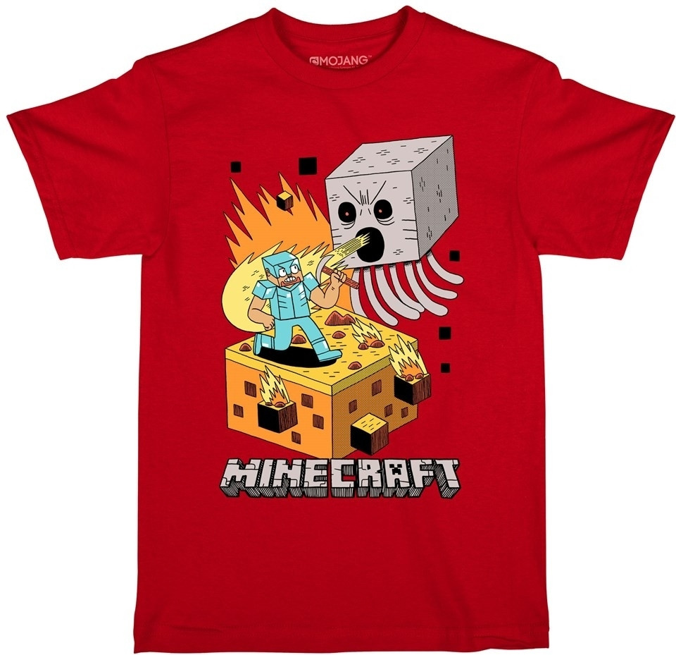 Minecraft – Steve Versus Ghast Youth Tee