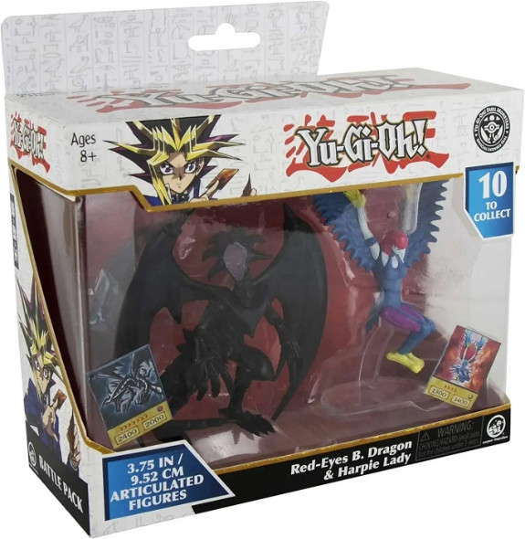 Yu-Gi-Oh! Action Figure Double Pack – Red-Eyes B. Dragon & Harpie Lady