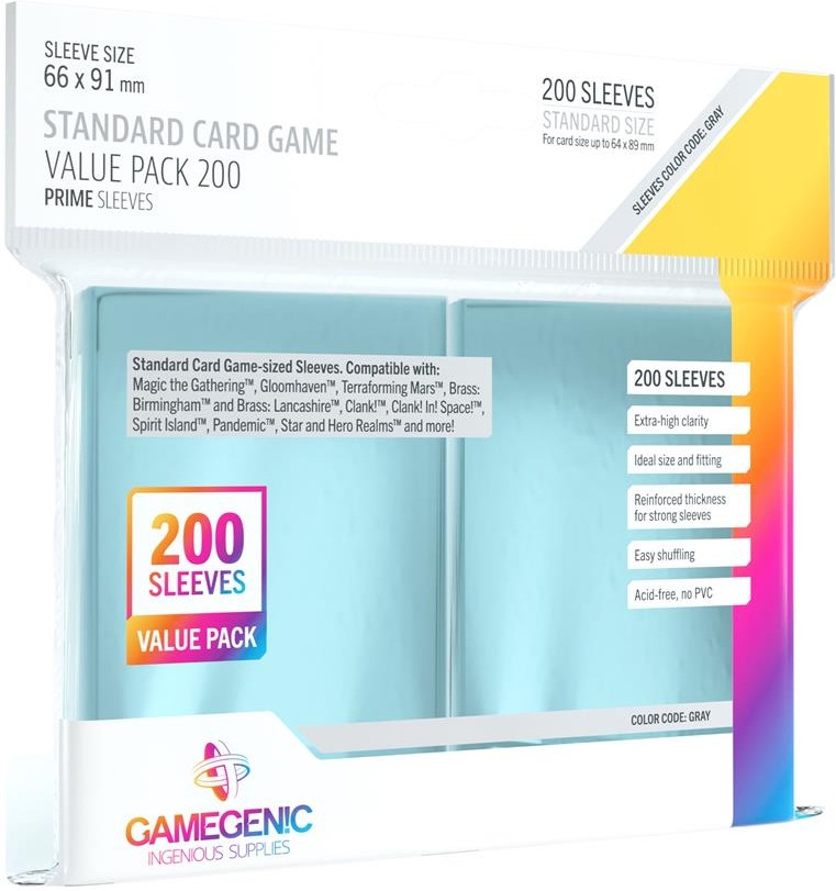 GameGenic – Card Sleeves Transparant (200 stuks)