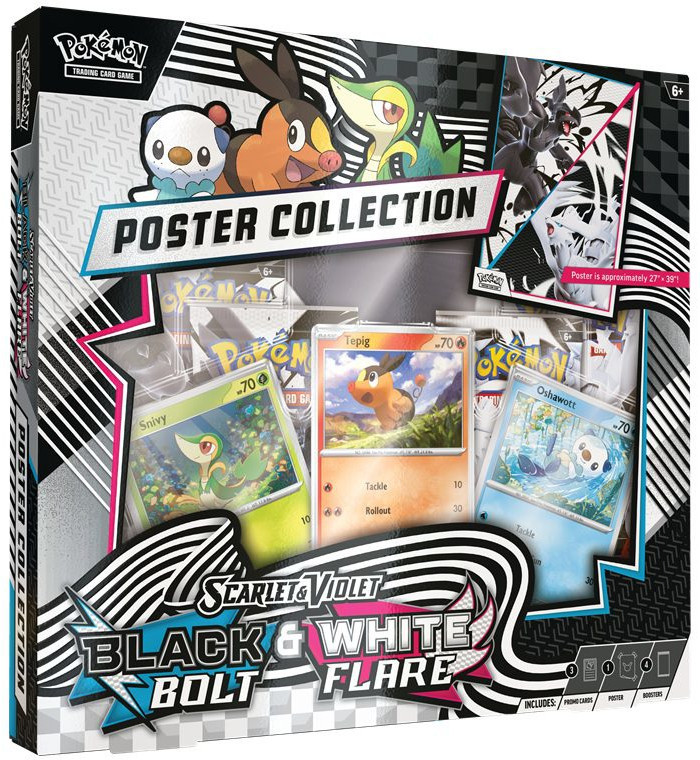 Pokemon TCG Scarlet & Violet – Black Bolt & White Flare Poster Collection