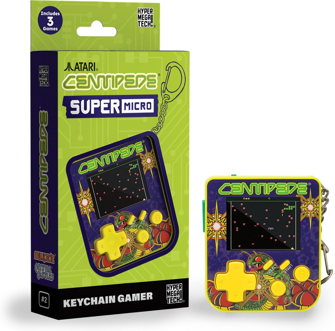 Evercade Super Micro Keychain Gamer – Atari Centipede