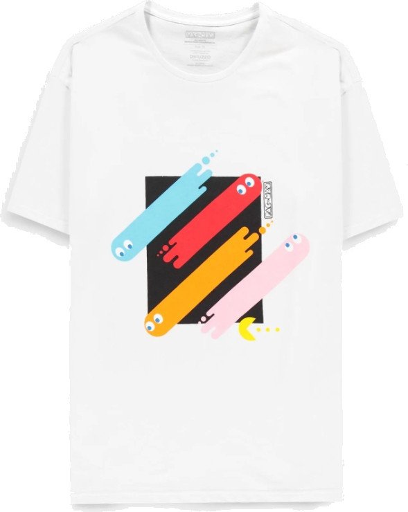 Pac-man – Men's White Short Sleeved T-shirt