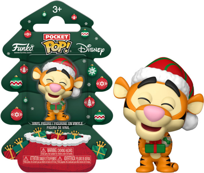 Winnie the Pooh Funko Pocket Pop! Figure: Tigger (Holiday Tree)