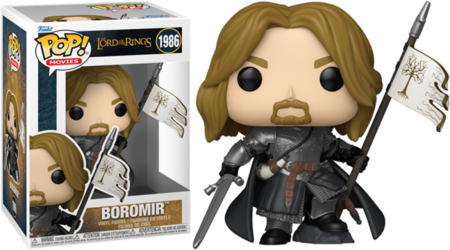 The Lord of the Rings Funko Pop Vinyl: Boromir (with Gondor Flag)