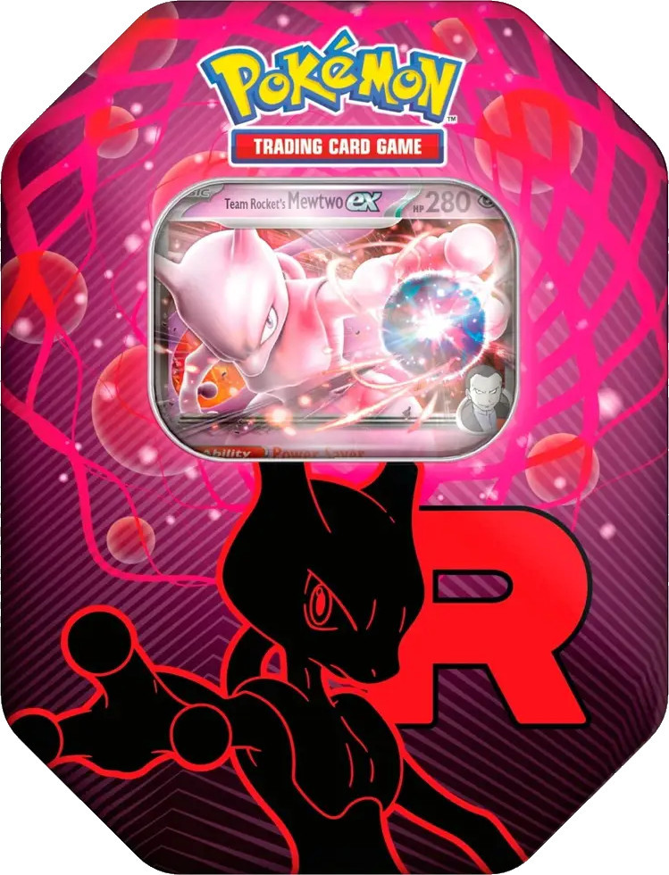 Pokemon TCG Team Rocket EX Tin – Mewtwo
