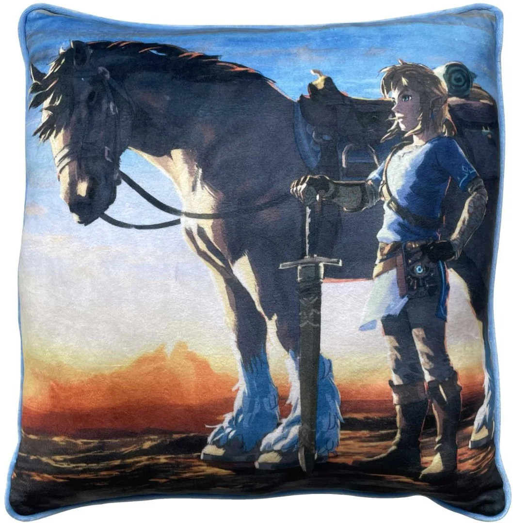 The Legend of Zelda Breath of the Wild Double Sided Cushion – Link & Horse