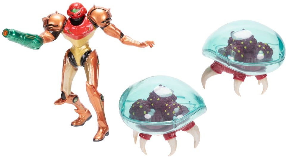 World of Nintendo Metroid Mini Figure 3-Pack – Samus Bounty Hunter