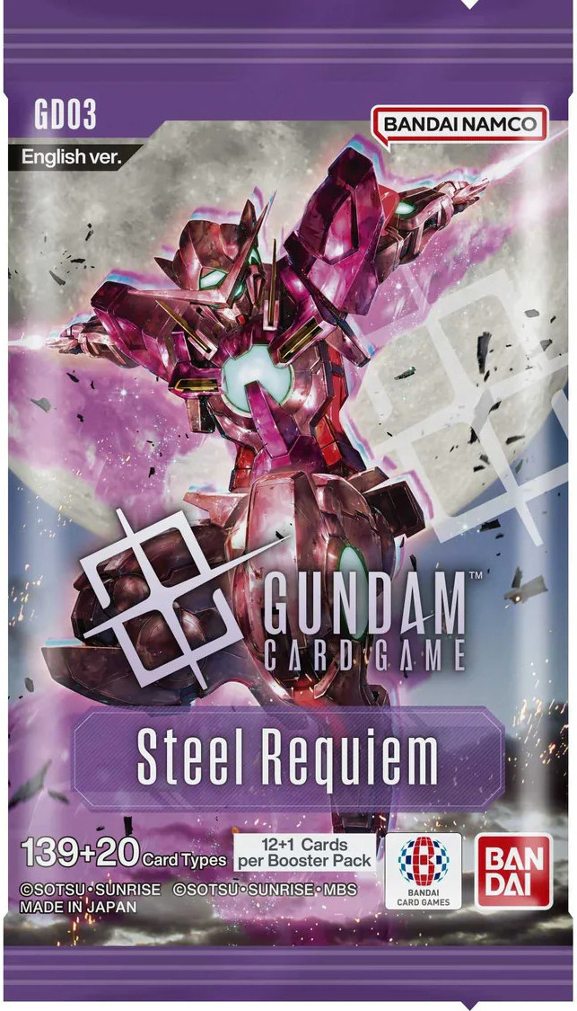 Gundam Card Game TCG – GD03 Steel Requiem Booster Pack