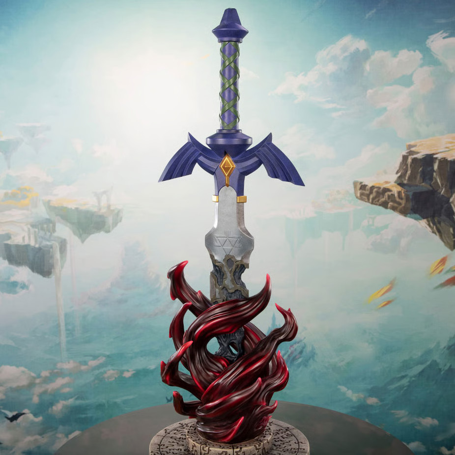 The Legend of Zelda: Tears of the Kingdom Resin Statue – Decayed Master Sword (First 4 Figures)