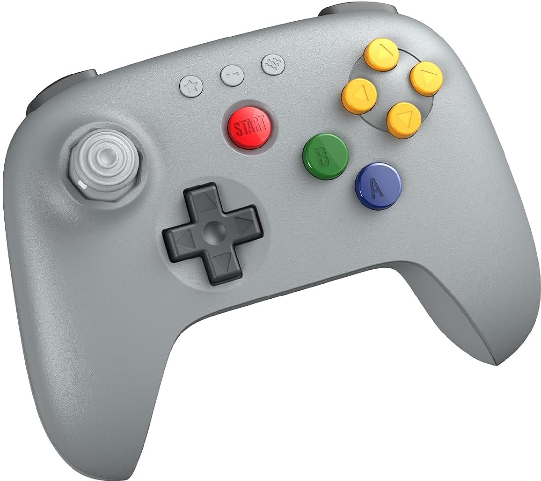 8Bitdo 64 Bluetooth Controller – Classic Grey