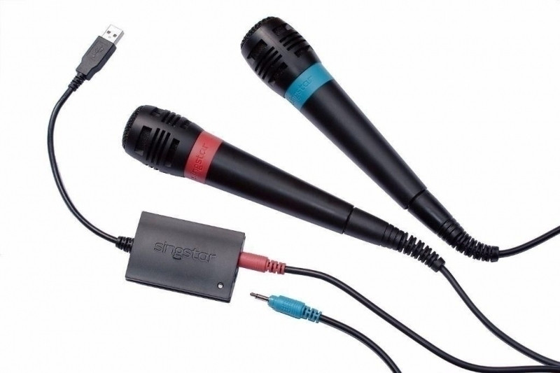 Singstar Wired Microphones (2 mics)