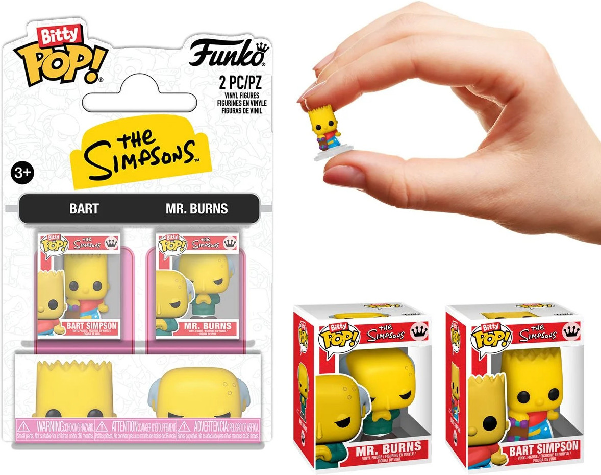 The Simpsons Funko Bitty Pop! 2-Pack: Bart & Mr. Burns