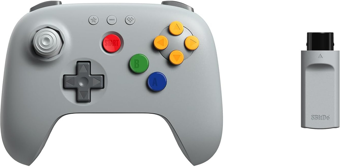 8Bitdo 64 2.4G Wireless Controller – Grey