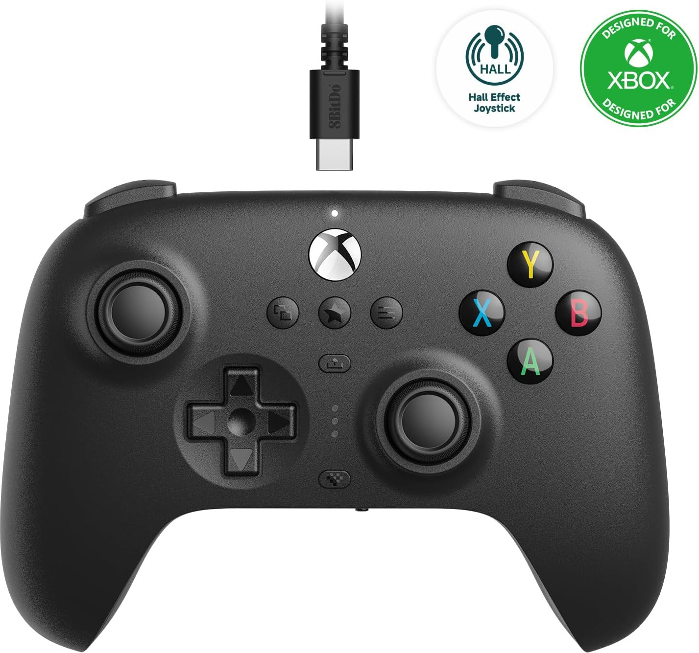 8Bitdo Ultimate Wired Controller for Xbox – Black (Hall Effect)